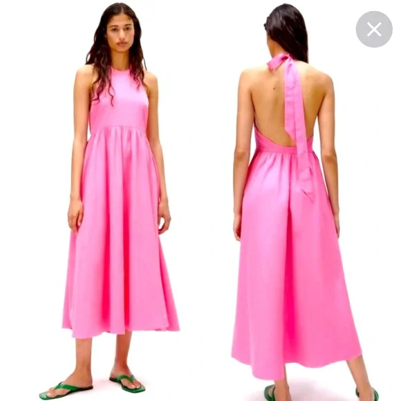 chinese dress ladies Zara Maxi Dress (Rose Quartz) – The Rail Clothing Nigeria main image 1